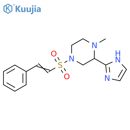 2-(1H-Imidazol-2-yl)-1-methyl-4-[(2-phenylethenyl)sulfonyl]piperazine structure