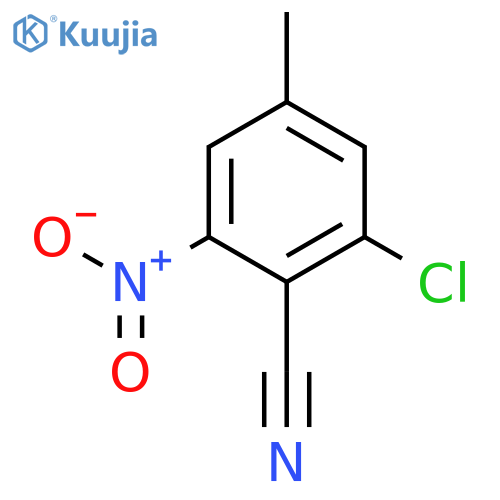 2-Chloro-4-methyl-6-nitrobenzonitrile structure