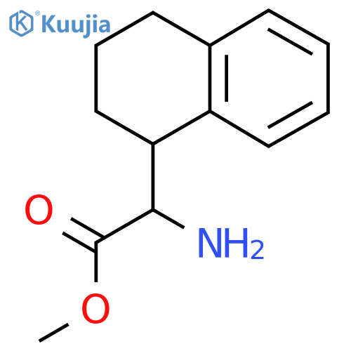methyl 2-amino-2-(1,2,3,4-tetrahydronaphthalen-1-yl)acetate structure