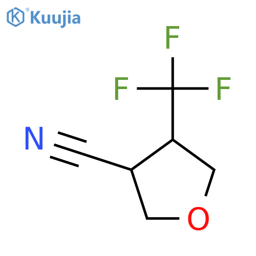 4-(trifluoromethyl)oxolane-3-carbonitrile structure
