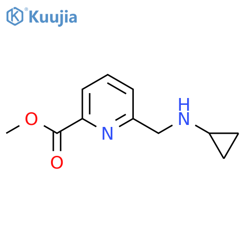 6-Cyclopropylaminomethyl-pyridine-2-carboxylic acid methyl ester structure