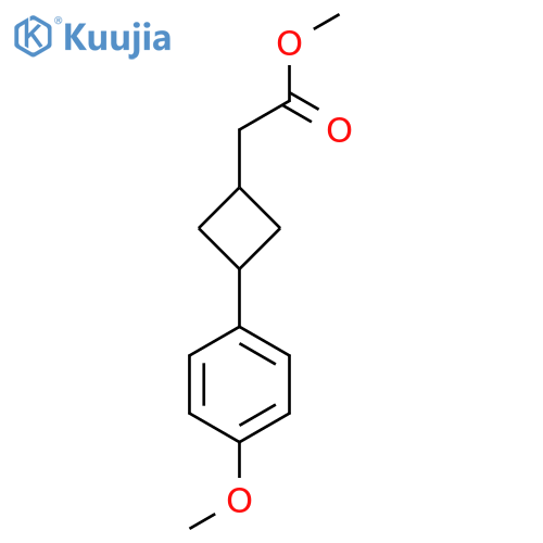 Methyl [trans-3-(4-methoxyphenyl)cyclobutyl]acetate structure