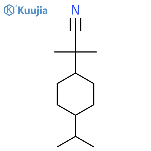 2-methyl-2-4-(propan-2-yl)cyclohexylpropanenitrile structure