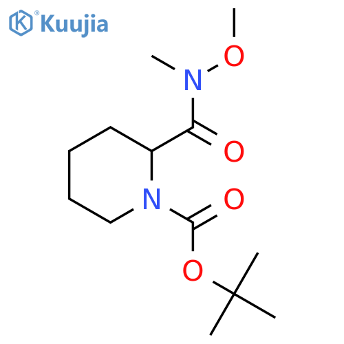 tert-Butyl 2-(methoxy(methyl)carbamoyl)piperidine-1-carboxylate structure