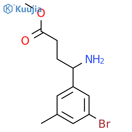methyl 4-amino-4-(3-bromo-5-methylphenyl)butanoate structure