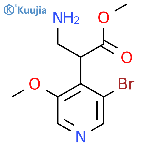 Methyl 3-amino-2-(3-bromo-5-methoxypyridin-4-yl)propanoate structure