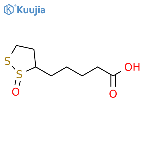 1,2-Dithiolane-3-pentanoic acid, 2-oxide, (2S)- structure