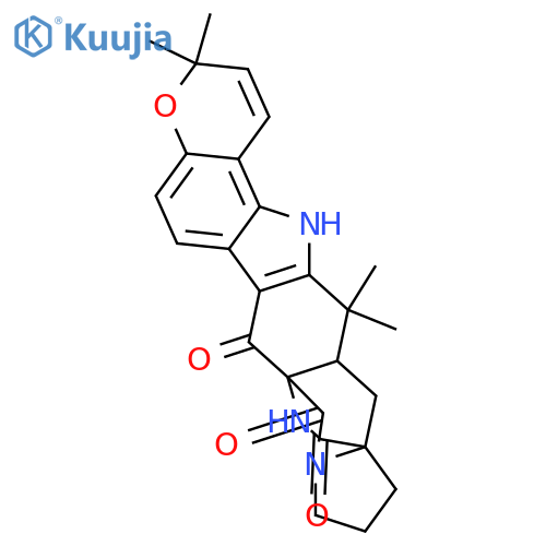 Stephacidin A; (-)-form, 6-Epimer, 21-oxo structure