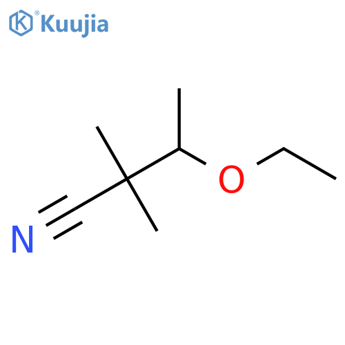 3-ethoxy-2,2-dimethylbutanenitrile structure