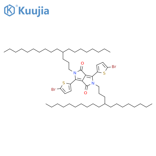 3,6-Bis(5-bromothiophen-2-yl)-2,5-bis(4-octyltetradecyl)-2,5-dihydropyrrolo[3,4-c]pyrrole-1,4-dione structure