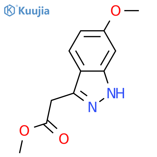 methyl 2-(6-methoxy-2H-indazol-3-yl)acetate structure