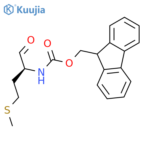 9H-Fluoren-9-ylmethyl N-(2S)-4-(methylsulfanyl)-1-oxobutan-2-ylcarbamate structure