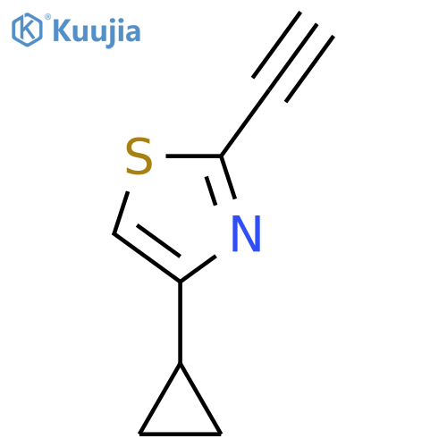 4-cyclopropyl-2-ethynyl-1,3-thiazole structure