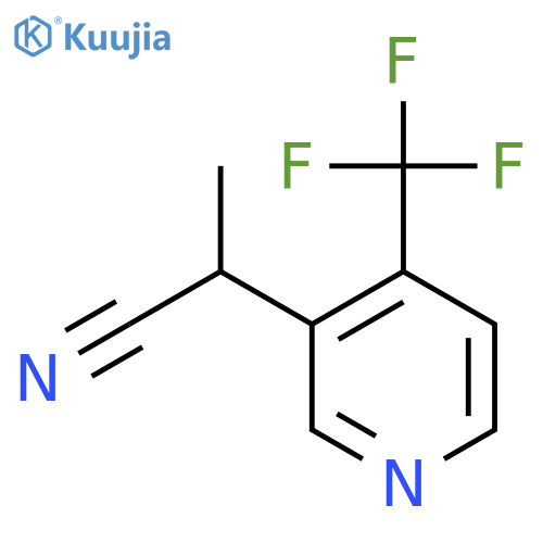 2-4-(trifluoromethyl)pyridin-3-ylpropanenitrile structure