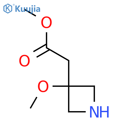 Methyl 2-(3-methoxyazetidin-3-yl)acetate structure