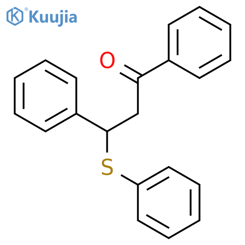 1-Propanone, 1,3-diphenyl-3-(phenylthio)- structure