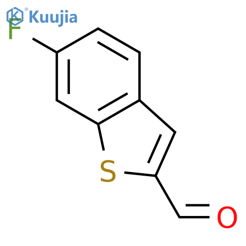 Benzo[b]thiophene-2-carboxaldehyde, 6-fluoro- structure
