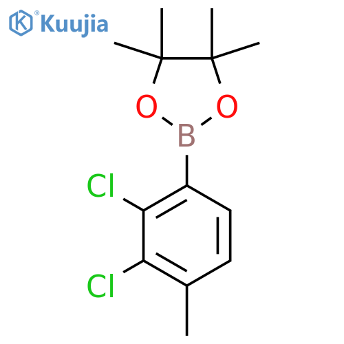 2-(2,3-Dichloro-4-methylphenyl)-4,4,5,5-tetramethyl-1,3,2-dioxaborolane structure