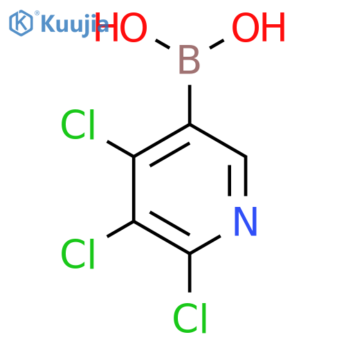 2,3,4-Trichloropyridine-5-boronic acid structure
