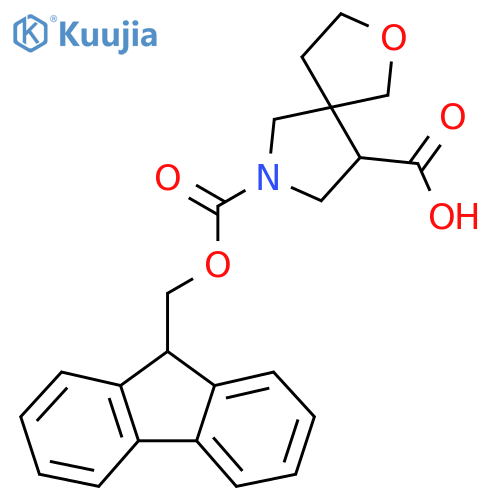 7-(((9H-Fluoren-9-yl)methoxy)carbonyl)-2-oxa-7-azaspiro[4.4]nonane-9-carboxylic acid structure