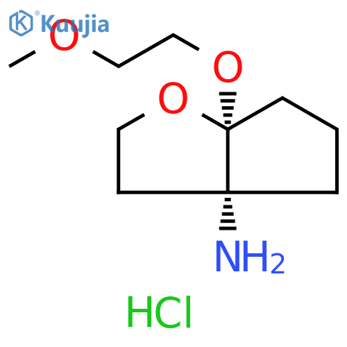3aH-Cyclopenta[b]furan-3a-amine, hexahydro-6a-(2-methoxyethoxy)-, hydrochloride (1:1), (3aR,6aR)- structure