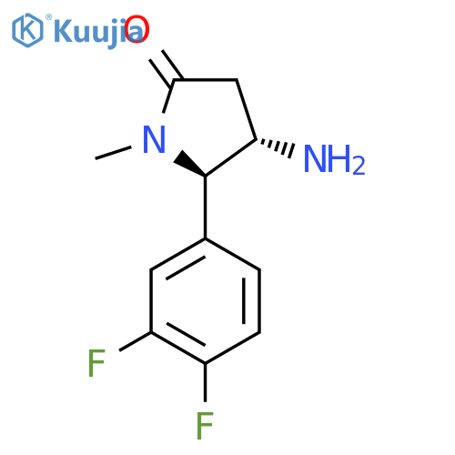 (4S,5R)-4-amino-5-(3,4-difluorophenyl)-1-methylpyrrolidin-2-one structure