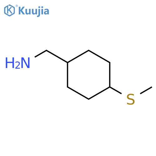 [4-(methylsulfanyl)cyclohexyl]methanamine structure