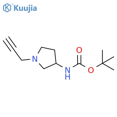 tert-butyl N-[1-(prop-2-yn-1-yl)pyrrolidin-3-yl]carbamate structure