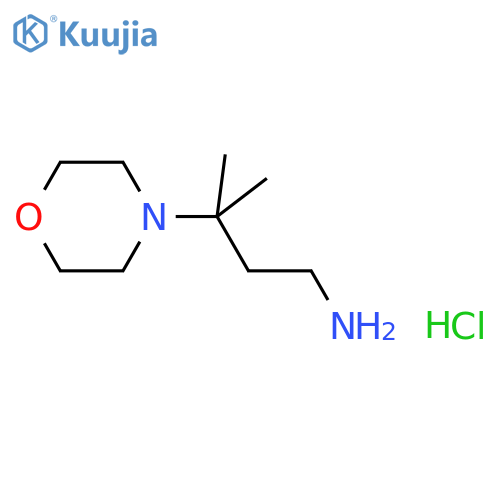 3-methyl-3-(morpholin-4-yl)butan-1-amine dihydrochloride structure