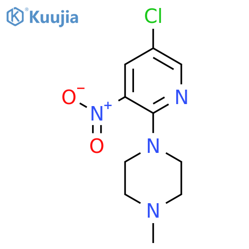 1-(5-Chloro-3-nitropyridin-2-yl)-4-methylpiperazine structure