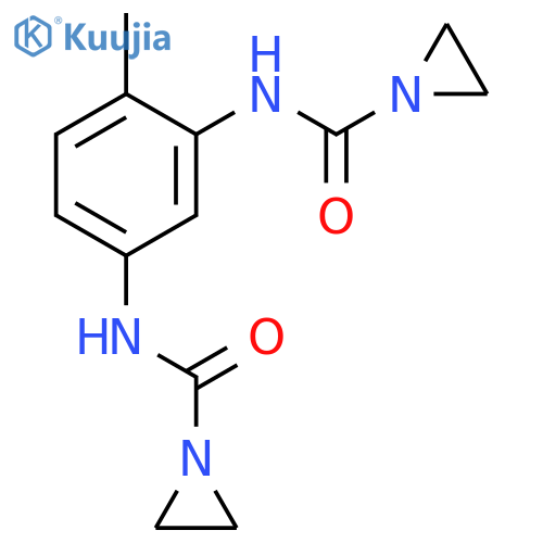 N-[3-(aziridine-1-carbonylamino)-4-methylphenyl]aziridine-1-carboxamide structure