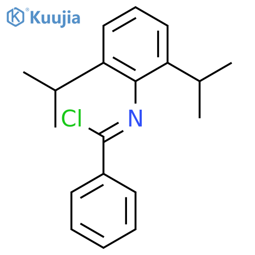 N-[2,6-Bis(1-methylethyl)phenyl]benzenecarboximidoyl chloride structure