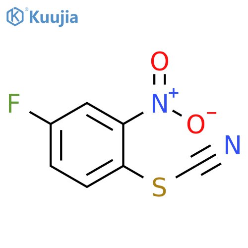 4-fluoro-2-nitrophenylthiocyanate structure