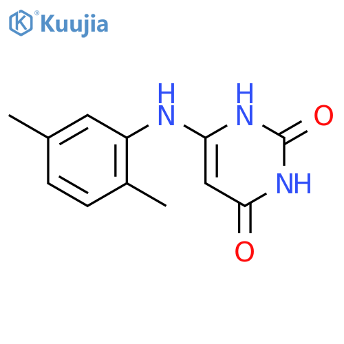 6-[(2,5-dimethylphenyl)amino]pyrimidine-2,4(1H,3H)-dione structure