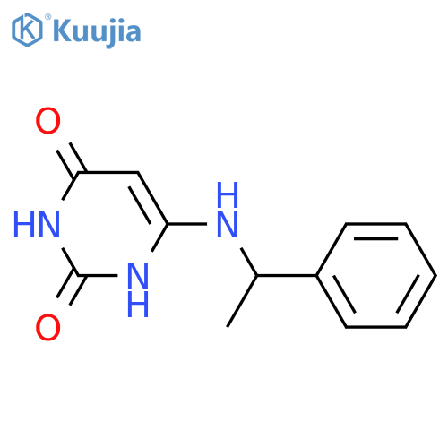 6-((1-phenylethyl)amino)pyrimidine-2,4(1H,3H)-dione structure
