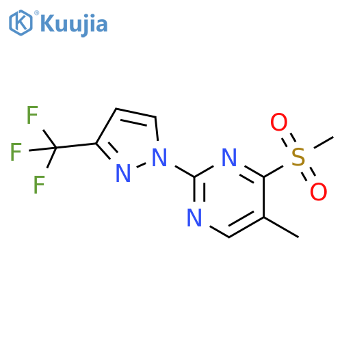 Pyrimidine,5-methyl-4-(methylsulfonyl)-2-[3-(trifluoromethyl)-1H-pyrazol-1-yl]- structure