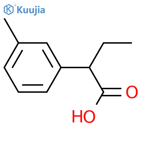 2-(3-Methylphenyl)butanoic acid structure