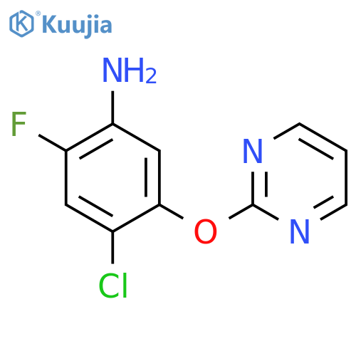 4-Chloro-2-fluoro-5-(2-pyrimidinyloxy)aniline structure