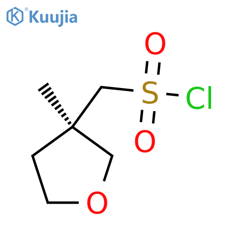 [(3R)-3-methyloxolan-3-yl]methanesulfonyl chloride structure