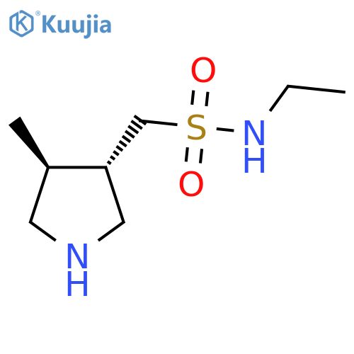N-ethyl-1-[(3S,4S)-4-methylpyrrolidin-3-yl]methanesulfonamide structure