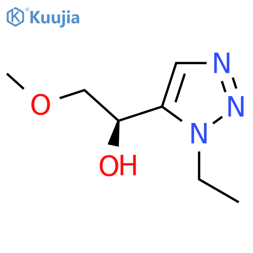 (1R)-1-(1-ethyl-1H-1,2,3-triazol-5-yl)-2-methoxyethan-1-ol structure