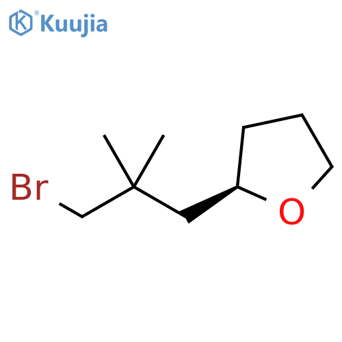 Furan, 2-(3-bromo-2,2-dimethylpropyl)tetrahydro-, (2R)- structure