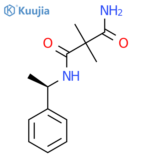2,2-dimethyl-N'-[(1R)-1-phenylethyl]propanediamide structure