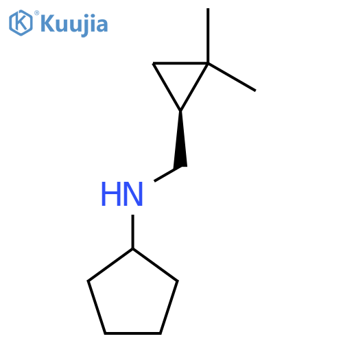 N-{(1S)-2,2-dimethylcyclopropylmethyl}cyclopentanamine structure