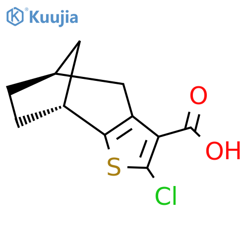 (1R,8S)-4-chloro-3-thiatricyclo6.2.1.0,2,6undeca-2(6),4-diene-5-carboxylic acid structure
