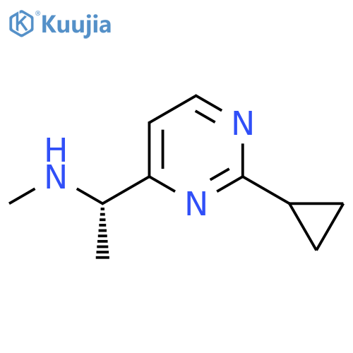 [(1S)-1-(2-cyclopropylpyrimidin-4-yl)ethyl](methyl)amine structure