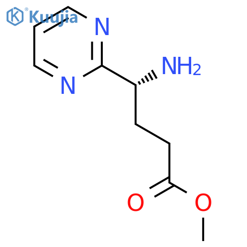 methyl (4R)-4-amino-4-(pyrimidin-2-yl)butanoate structure
