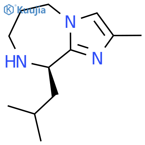 (9R)-2-methyl-9-(2-methylpropyl)-5H,6H,7H,8H,9H-imidazo[1,2-a][1,4]diazepine structure