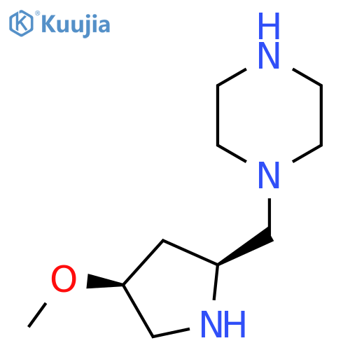 1-{[(2S,4S)-4-methoxypyrrolidin-2-yl]methyl}piperazine structure