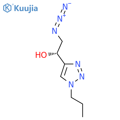 (1R)-2-azido-1-(1-propyl-1H-1,2,3-triazol-4-yl)ethan-1-ol structure